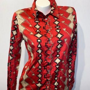 Ralph Lauren Aztec western shirt sz m